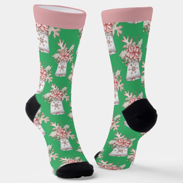 Chaussette Chaussettes à motif de cloche de Noël (Créateur téléchargé)