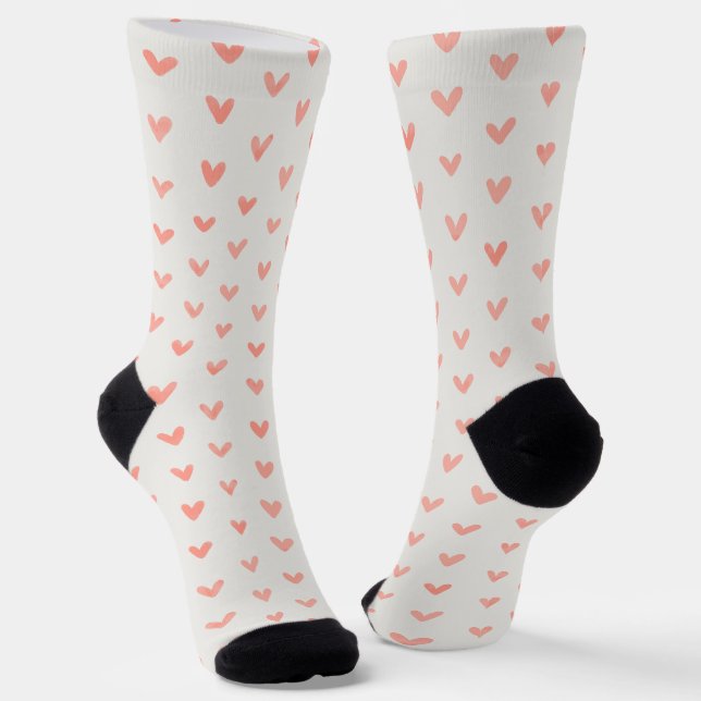 Chaussette Chaussettes à motif de cœur rose (Angulaire)