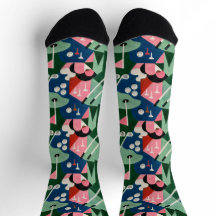 Chaussettes à motif de golf | Dessin de golf répét