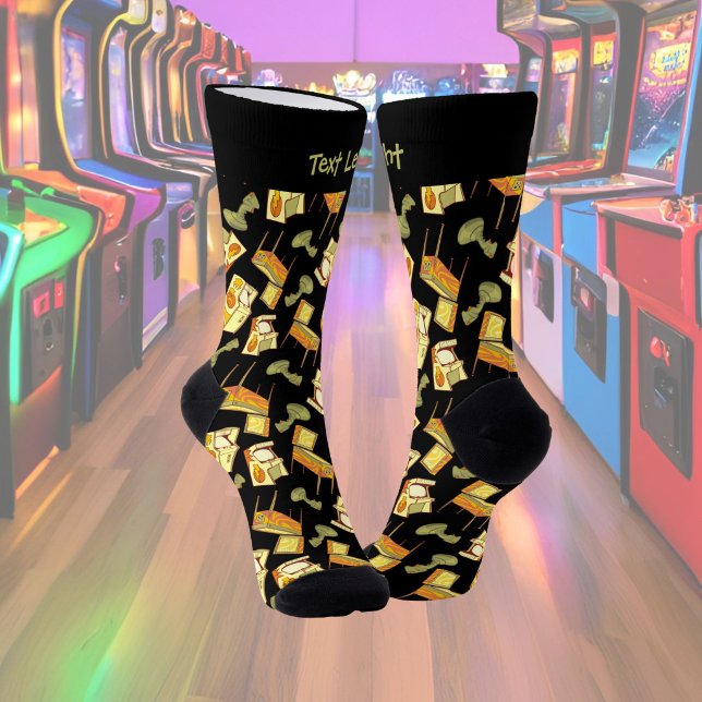 Chaussette Chaussettes à motif de jeux rétro (Créateur téléchargé)