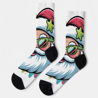 Chaussette Chaussettes à motif de Noël-Père Noël