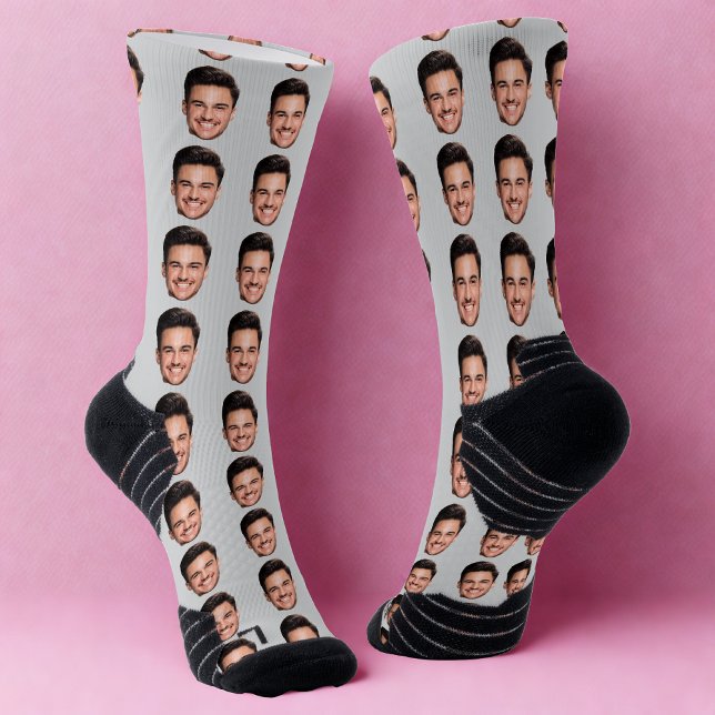 Chaussette Chaussettes à motif de visage personnalisé, ajoute (Créateur téléchargé)