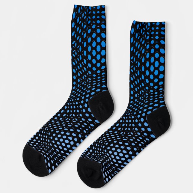 Chaussette Chaussettes à motif géométrique moderne à points b (Gauche)
