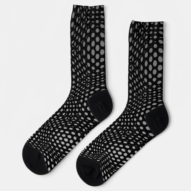 Chaussette Chaussettes à motif géométrique moderne à points n (Gauche)