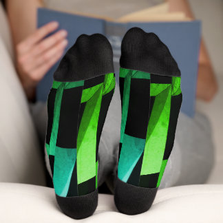 Chaussette Chaussettes à motif géométrique noir et gris moder
