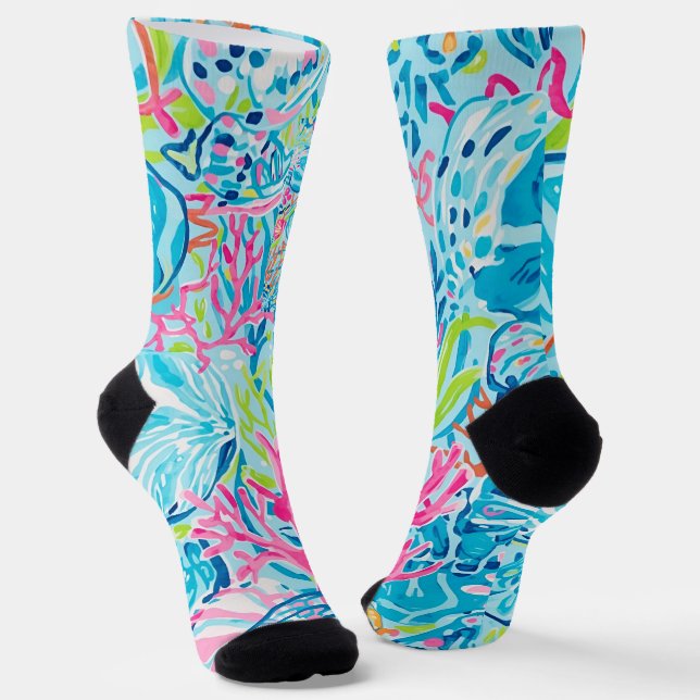 Chaussette Chaussettes à motif graphique élégant (Angulaire)