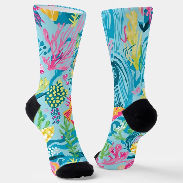 Chaussette Chaussettes à motif graphique élégant (Angulaire)