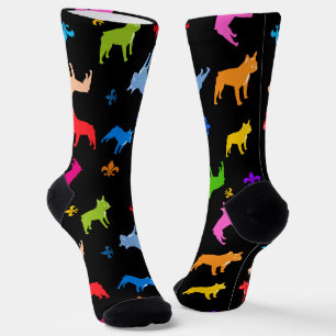 Chaussette Chaussettes à motif linéaire de Bouledogue françai
