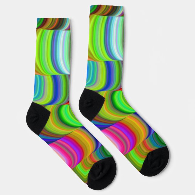 Chaussette Chaussettes à motif ondulé (Droite)