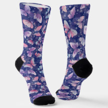 Chaussettes à motif papillon