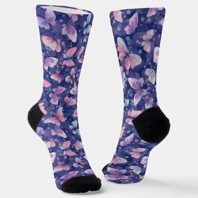 Chaussette Chaussettes à motif papillon (Angulaire)