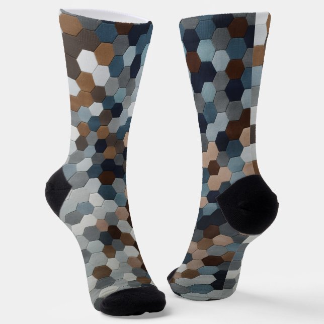 Chaussette Chaussettes à motifs colorés tendance (Angulaire)