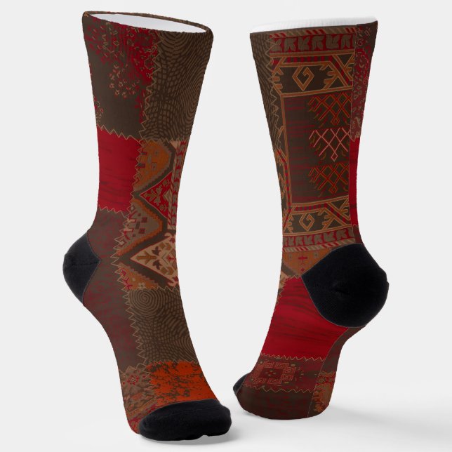 Chaussette Chaussettes à motifs colorés tendance (Angulaire)