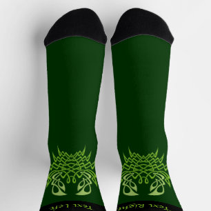 Chaussette Chaussettes à noeuds célestes de crabe vert