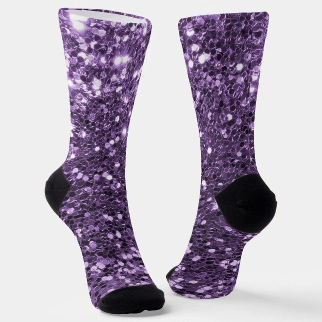 Chaussette Chaussettes à Parties scintillant violettes (Angulaire)