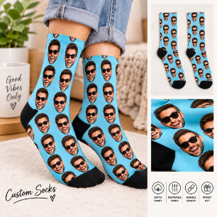 Chaussette Chaussettes à visages personnalisés Photo personna