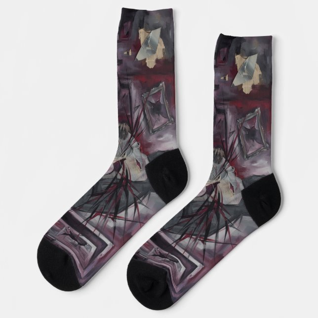 Chaussette Chaussettes Abstraites (Gauche)
