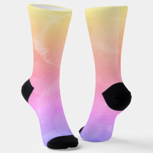 Chaussette Chaussettes Abstraites "Sunrise Chaude" (Angulaire)