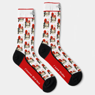 Chaussette Chaussettes Adorables de Pic à Tête Rouge