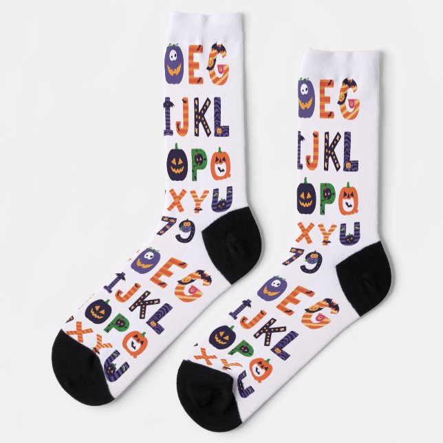 Chaussette Chaussettes Alphabet (Gauche)