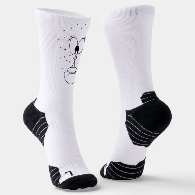 Chaussette Chaussettes amusantes Eyeballs 20/20 Vision (Angulaire)