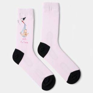 Chaussette Chaussettes amusantes pour bébé porteuses - Texte 