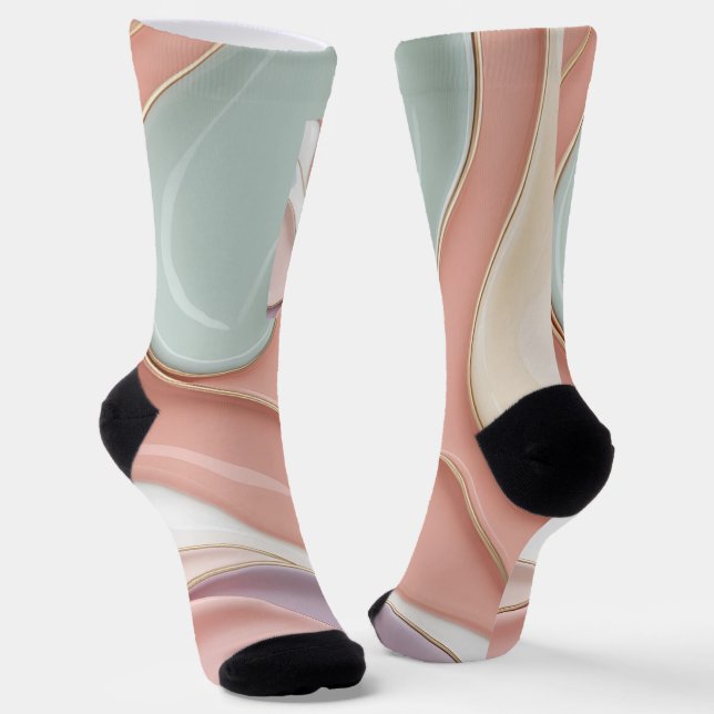 Chaussette Chaussettes au graphique abstrait stylé (Angulaire)
