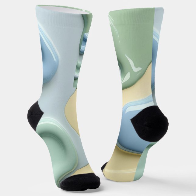 Chaussette Chaussettes au graphique abstrait stylé (Angulaire)