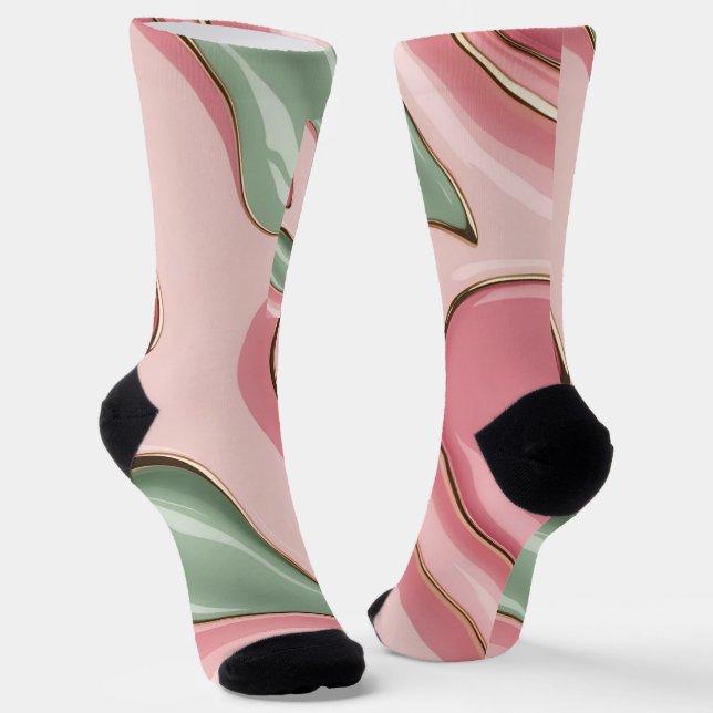 Chaussette Chaussettes au graphique abstrait stylé (Angulaire)