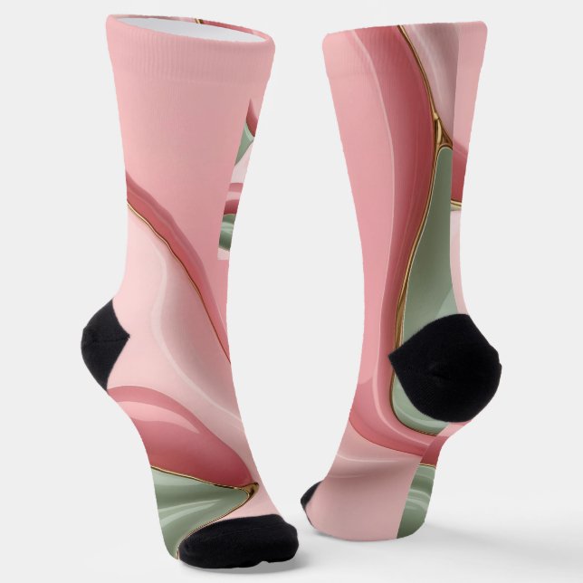 Chaussette Chaussettes au graphique abstrait stylé (Angulaire)
