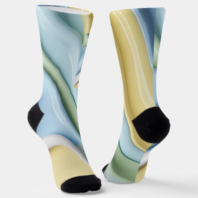 Chaussette Chaussettes au graphique abstrait stylé (Angulaire)