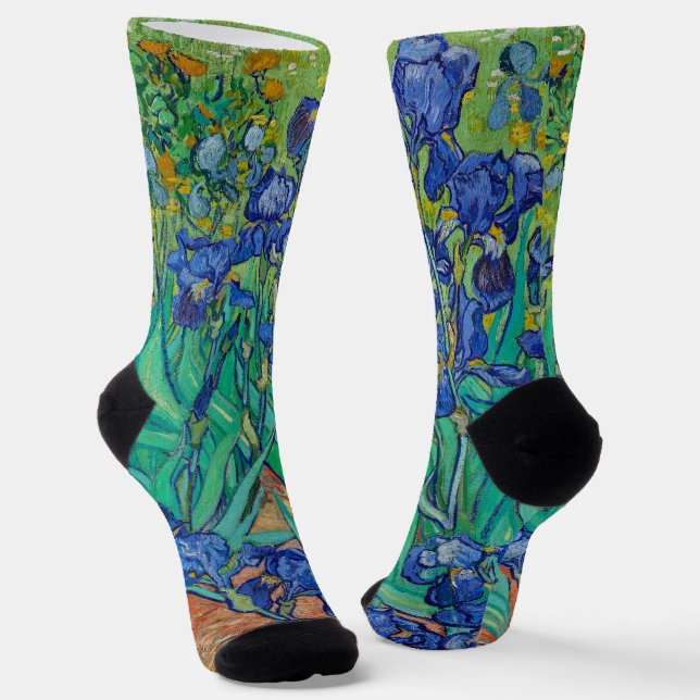 Chaussette Chaussettes aux Iris de Van Gogh (Angulaire)