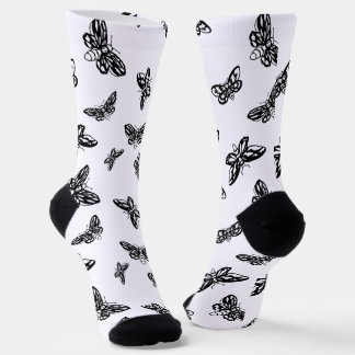 Chaussette Chaussettes avec motif de papillon