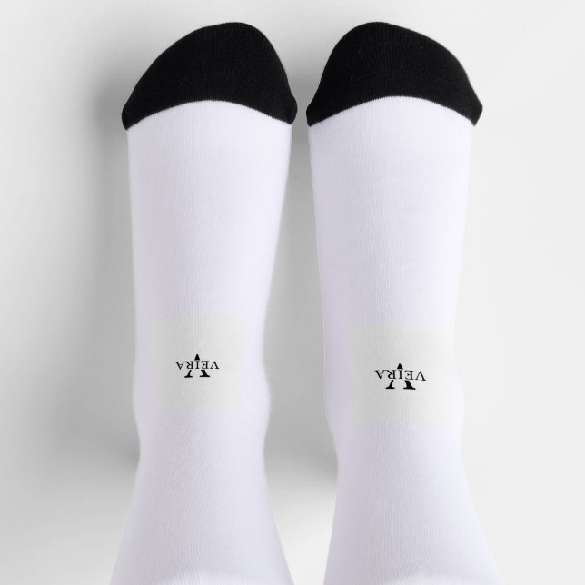 Chaussette chaussettes avec petit logo imprimé (Haut)