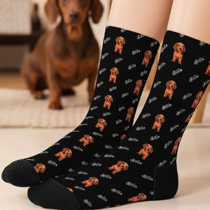 Chaussette Chaussettes avec photo de chien personnalisée
