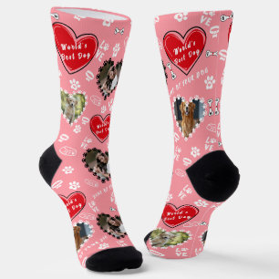 Chaussette Chaussettes avec photo de chien personnalisée Ch