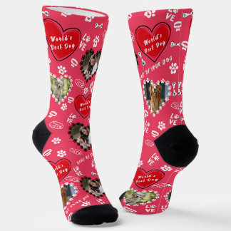 Chaussette Chaussettes avec photo de chien personnalisée | Ch