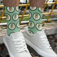 Chaussettes avec photo de visage drôle personnalis