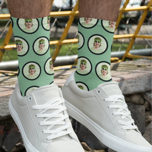 Chaussette Chaussettes avec photo de visage drôle personnalis (Créateur téléchargé)
