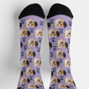 Chaussette Chaussettes avec photo personnalisée d'animal et e