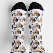 Chaussettes avec photo personnalisée d'animaux et