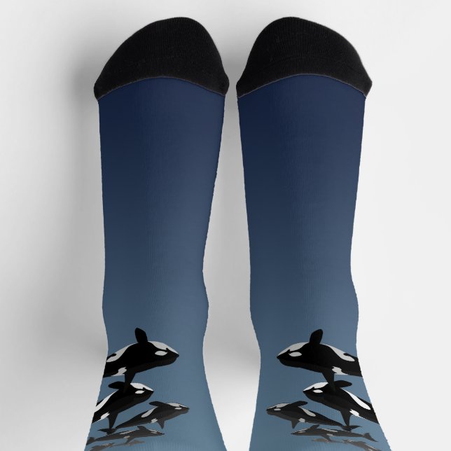 Chaussette Chaussettes Baleine Orque - Personnaliser (Haut)