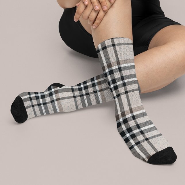 Chaussette Chaussettes Beige à Carreaux (Créateur téléchargé)