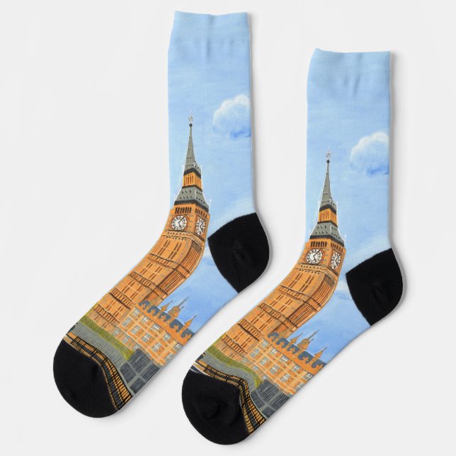 Chaussette Chaussettes Big Ben Londres  (Gauche)