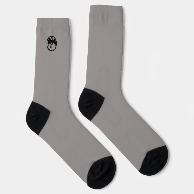 Chaussette Chaussettes Black Dragon gris premium (Droite)