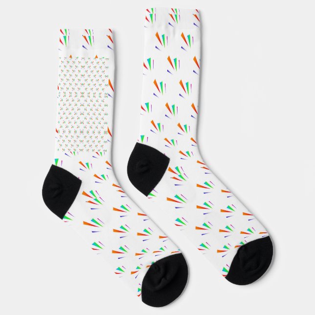 Chaussette Chaussettes blanches hautes genoux avec talons noi (Droite)