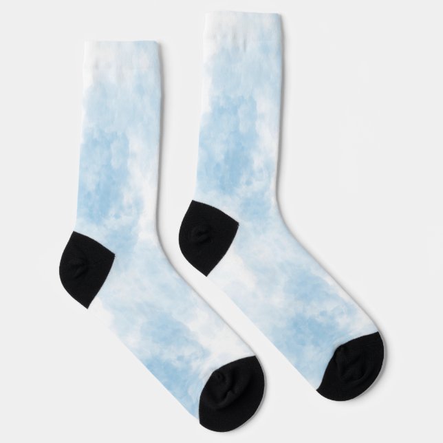 Chaussette Chaussettes bleues et bleu clair (Droite)