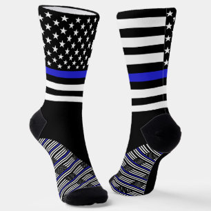 Chaussette Chaussettes Bleues Minces, couleurs du drapeau amé