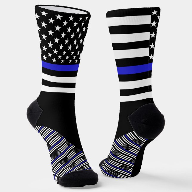 Chaussette Chaussettes Bleues Minces, couleurs du drapeau amé (Angulaire)