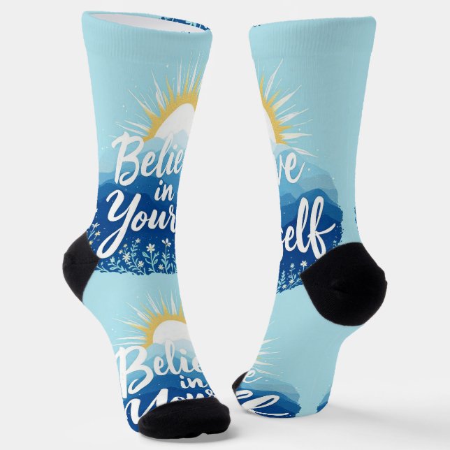 Chaussette Chaussettes Bright Socks Croyez En Vous-Même Chaus (Angulaire)